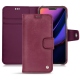 가죽 커버 Apple iPhone 11 Pro - Prune vintage ( Pantone 512C ) 