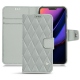 가죽 커버 Apple iPhone 11 Pro - Gris - Couture ( Nappa - Pantone W428C ) 