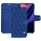 Apple iPhone 11 Pro leather case - Bleu océan - Couture ( Nappa - Pantone 293C ) 