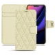 가죽 커버 Apple iPhone 11 Pro - Ivoire - Couture ( Sleek P C12 - White ) 