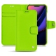Lederschutzhülle Apple iPhone 11 Pro - Vert fluo