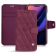 Apple iPhone 11 Pro leather case - Prune vintage - Couture