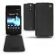 가죽 커버 Sony Xperia TX  - Ebène ( Sleek P C12 - Black ) 