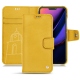 Lederschutzhülle Apple iPhone 11 Pro - Jaune soulèu