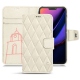 Apple iPhone 11 Pro leather case - Blanc escumo - Couture