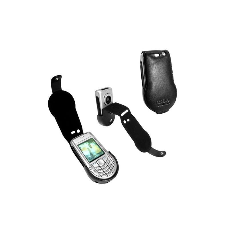 レザーケース Nokia 6630  - Noir ( Nappa - Black ) 