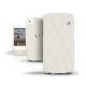 Housse cuir Apple iPhone 4  - Blanc - Couture ( Bologna - White ) 