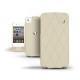 Housse cuir Apple iPhone 4  - Beige - Couture ( Nappa - Pantone 7502C ) 