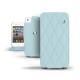 Housse cuir Apple iPhone 4  - Bleu clair - Couture ( Nappa - Pantone 277C ) 