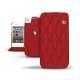 Housse cuir Apple iPhone 4  - Rouge - Couture ( Nappa - Pantone 199C ) 