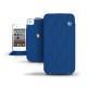 Housse cuir Apple iPhone 4  - Bleu océan - Couture ( Nappa - Pantone 293C ) 