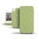 Housse cuir Apple iPhone 4  - Vert olive - Couture ( Nappa - Pantone 578U ) 