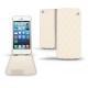 Housse cuir Apple iPhone 5  - Beige - Couture ( Nappa - Pantone 7502C ) 