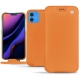 가죽 커버 Apple iPhone 11 - Orange ( Nappa - Pantone 1495U ) 