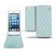 レザーケース Apple iPhone 5  - Bleu clair - Couture ( Nappa - Pantone 277C ) 