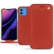 Apple iPhone 11 leather case - Papaye ( Pantone 180C ) 