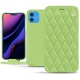 Housse cuir Apple iPhone 11 - Vert olive - Couture ( Nappa - Pantone 578U ) 