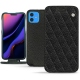 Lederschutzhülle Apple iPhone 11 - Ebène - Couture ( Sleek P C12 - Black ) 