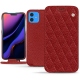Apple iPhone 11 leather case - Tomate - Couture ( Pantone 187C ) 
