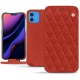 가죽 커버 Apple iPhone 11 - Papaye - Couture ( Pantone 180C ) 