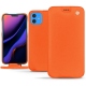 Lederschutzhülle Apple iPhone 11 - Orange fluo
