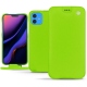 Apple iPhone 11 leather case - Vert fluo