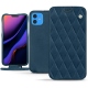 Lederschutzhülle Apple iPhone 11 - Blu mediterran - Couture