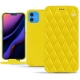Capa em pele Apple iPhone 11 - Jaune fluo - Couture