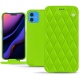 Custodia in pelle Apple iPhone 11 - Vert fluo - Couture