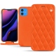 Funda de piel Apple iPhone 11 - Orange fluo - Couture