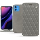 가죽 커버 Apple iPhone 11 - Acier vintage - Couture
