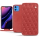 가죽 커버 Apple iPhone 11 - Cerise vintage - Couture