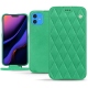 Apple iPhone 11 leather case - Menthe vintage - Couture