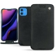 Apple iPhone 11 leather case - Dark vintage ( Roughtcut - Black#5256 ) 