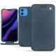 Funda de piel Apple iPhone 11 - Jean vintage ( Roughtcut - Pantone 285U  ) 