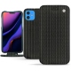 Lederschutzhülle Apple iPhone 11 - Abaca nero