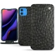 가죽 커버 Apple iPhone 11 - Autruche nero