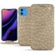 Housse cuir Apple iPhone 11 - Autruche desert