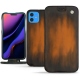 가죽 커버 Apple iPhone 11 - Marron Patine