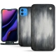 Custodia in pelle Apple iPhone 11 - Gris Patine