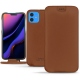 가죽 커버 Apple iPhone 11 - Marron PU