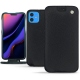 가죽 커버 Apple iPhone 11 - Noir élégant