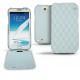 Funda de piel Samsung Galaxy Note 2  - Bleu clair - Couture ( Nappa - Pantone 277C ) 