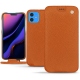 가죽 커버 Apple iPhone 11 - Orange vibrant