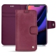 가죽 커버 Apple iPhone 11 - Prune vintage ( Pantone 512C ) 