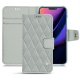가죽 커버 Apple iPhone 11 - Gris - Couture ( Nappa - Pantone W428C ) 
