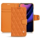 가죽 커버 Apple iPhone 11 - Orange - Couture ( Nappa - Pantone 1495U ) 