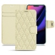 가죽 커버 Apple iPhone 11 - Ivoire - Couture ( Sleek P C12 - White ) 