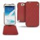 Funda de piel Samsung Galaxy Note 2  - Rouge - Couture ( Nappa - Pantone 199C ) 