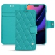 가죽 커버 Apple iPhone 11 - Bleu fluo - Couture
